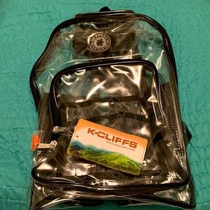 K-cliffs heavy duty clear backpack